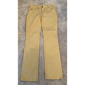 Zara Khaki Bootcut Pants Premium Denimwear Crystal Pocket Detail Size 6